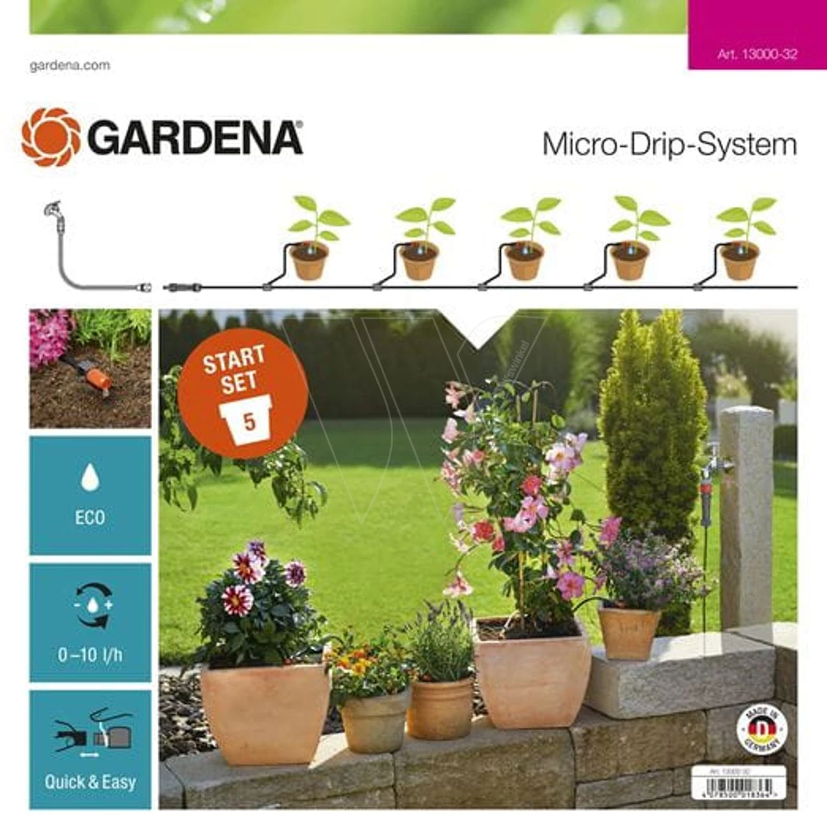 Gardena Startset Bloempotten S 3 Gardena Startset Bloempotten S