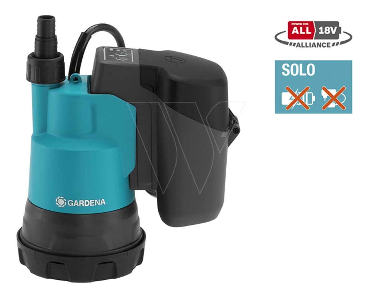 Gardena Accu Dompelpomp 2000/2 P4a Solo 3 Gardena Accu Dompelpomp 2000/2 P4a Solo
