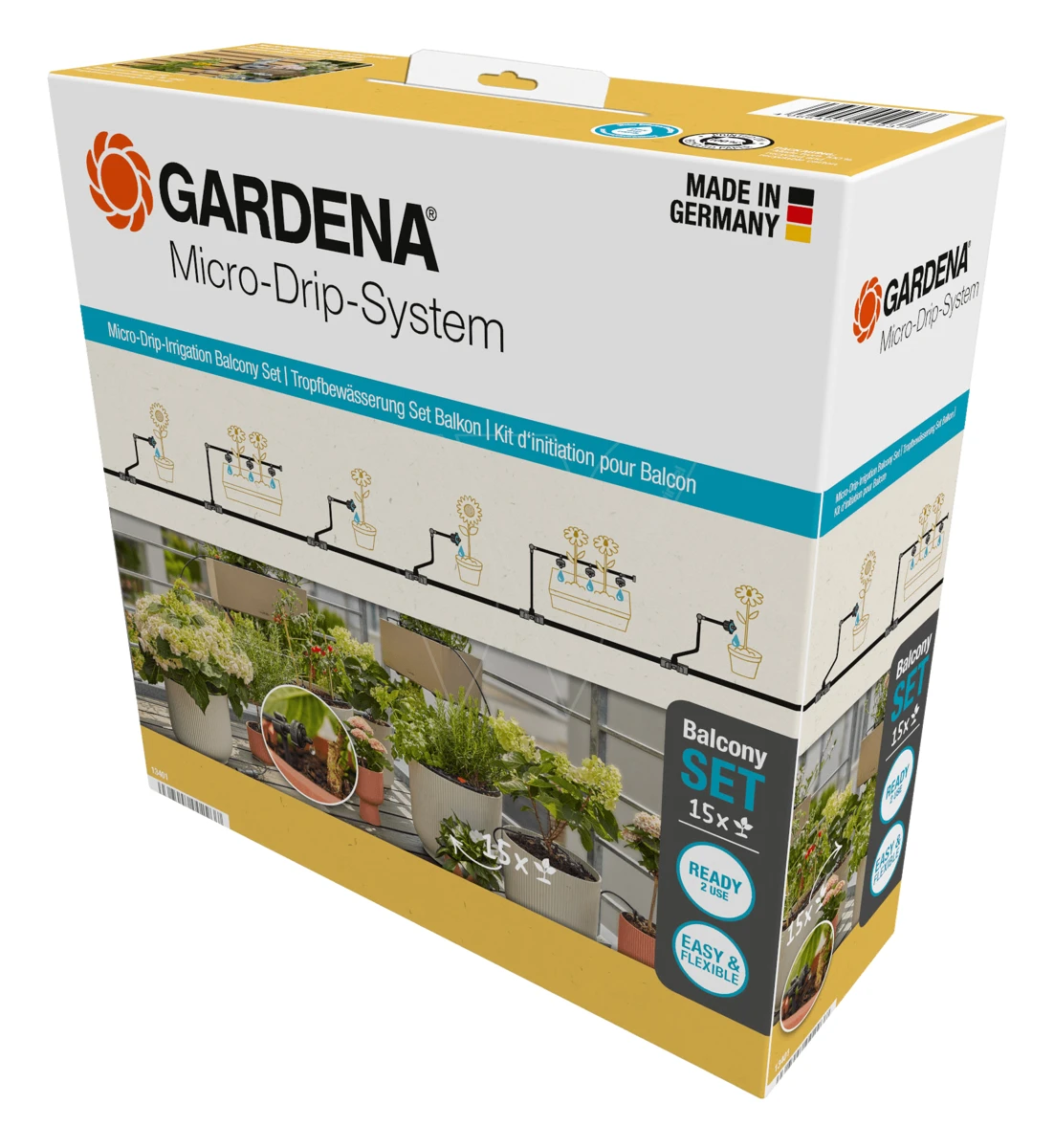 Gardena Micro Drip Start Set Voor Balkon 3 Gardena Micro Drip Start Set Voor Balkon