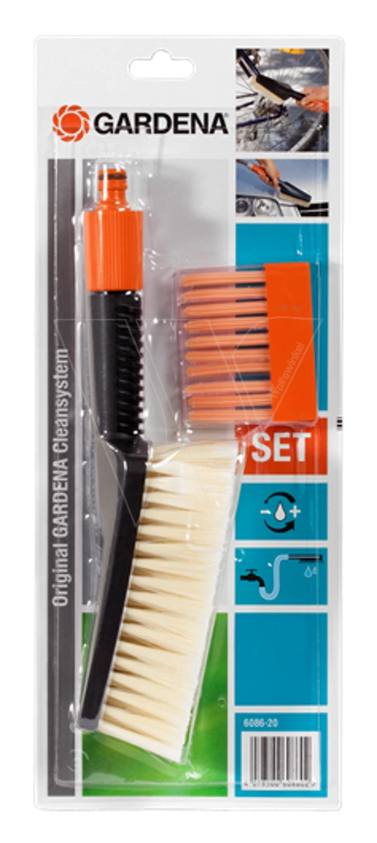 Gardena Set Met Wasborstel En Shampoo 3 Gardena Set Met Wasborstel En Shampoo